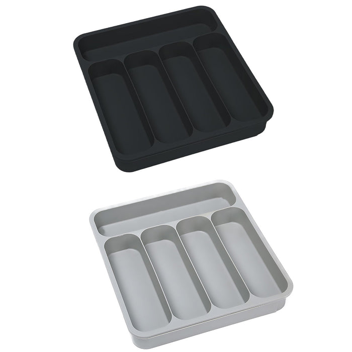 Expandable Cutlery Drawer Organizer Adjustable 6-Slot Kitchen Utensil Tray
