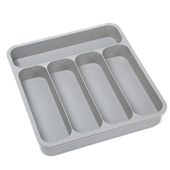 Expandable Cutlery Drawer Organizer Adjustable 6-Slot Kitchen Utensil Tray