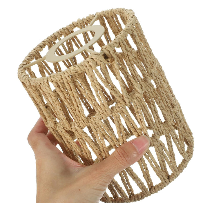 Paper Rope Pendant Light Rattan-Like Lampshade Lamp 150x115mm