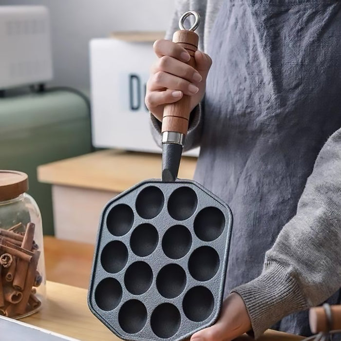 Takoyaki Pan, Meatball Baking Pan, 14 Holes