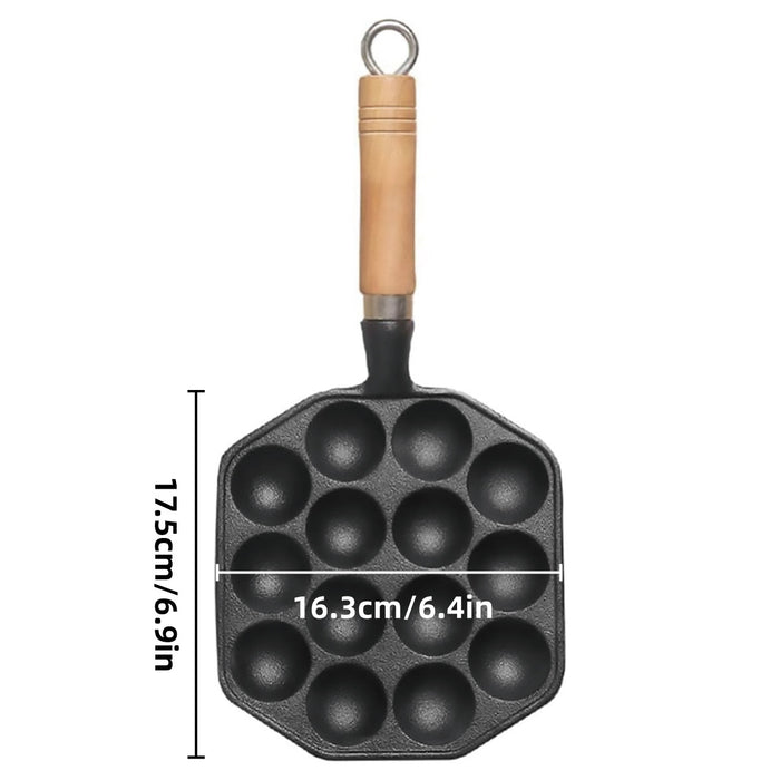 Takoyaki Pan, Meatball Baking Pan, 14 Holes