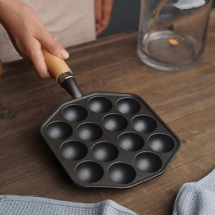 Takoyaki Pan, Meatball Baking Pan, 14 Holes