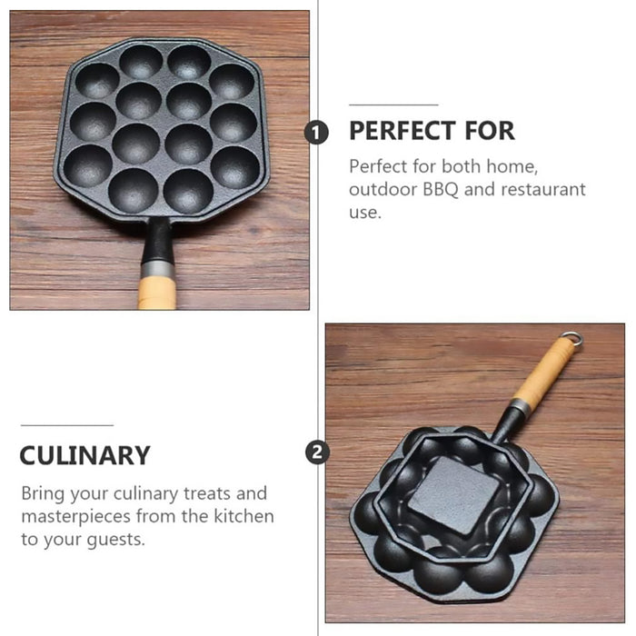 Takoyaki Pan, Meatball Baking Pan, 14 Holes