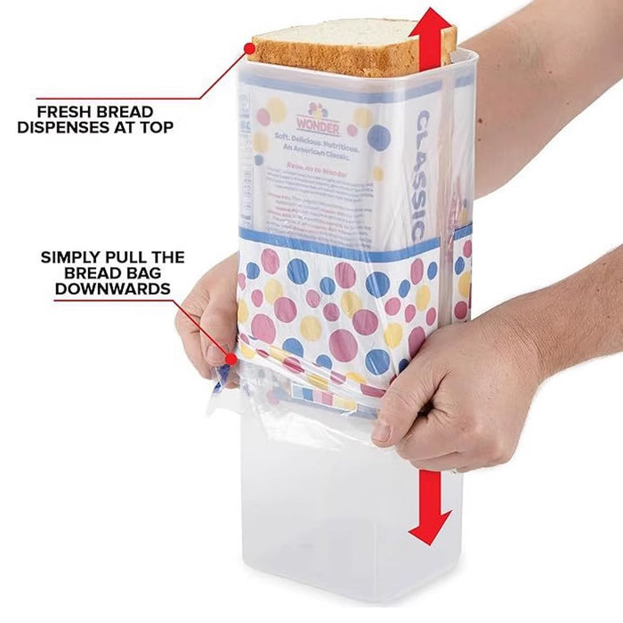 Bread Bin with Lid, 340x130x130mm