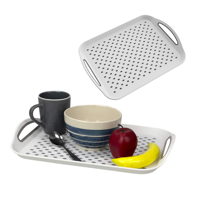 420x290x40mm Serving Tray Double Handle Non Slip, set of 2