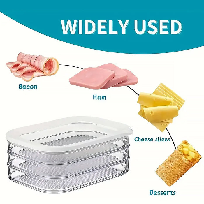 Food Grade Transparent Plastic Freezer Storage Box With Lid