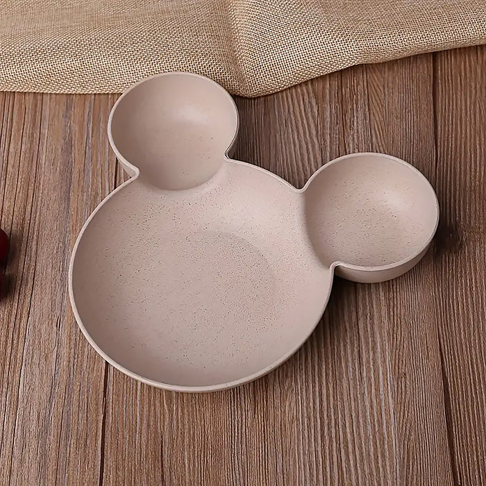 4pcs Wheat Straw Plate Set,180x180mm