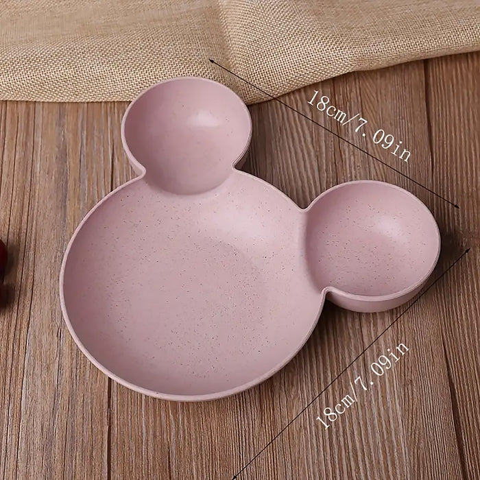4pcs Wheat Straw Plate Set,180x180mm