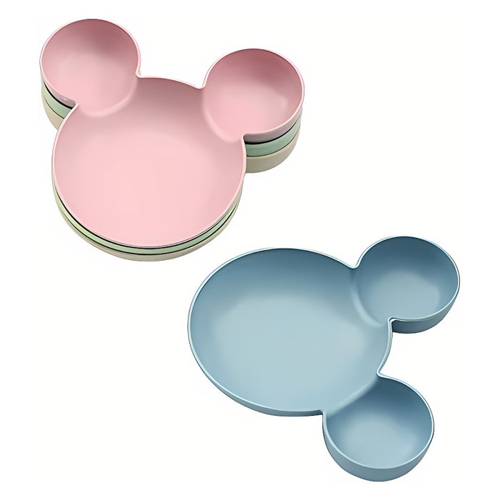 4pcs Wheat Straw Plate Set,180x180mm