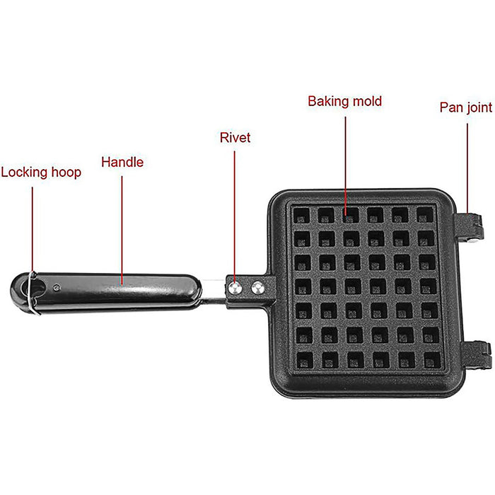 Waffle Baking Pan, 145x135mm