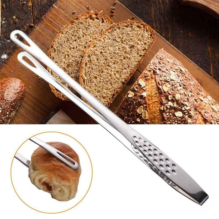 240/280mm Stainless Steel Barbecue Tongs