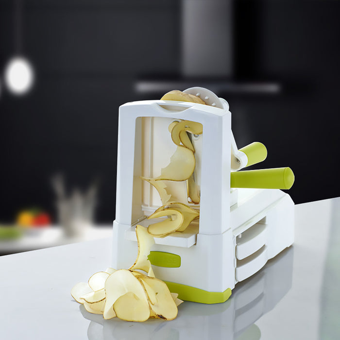 5-in-1 Manual Vegetable Slicer, Spiral Cutter, Grater, Shredder