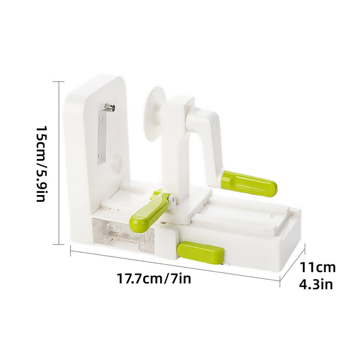 5-in-1 Manual Vegetable Slicer, Spiral Cutter, Grater, Shredder