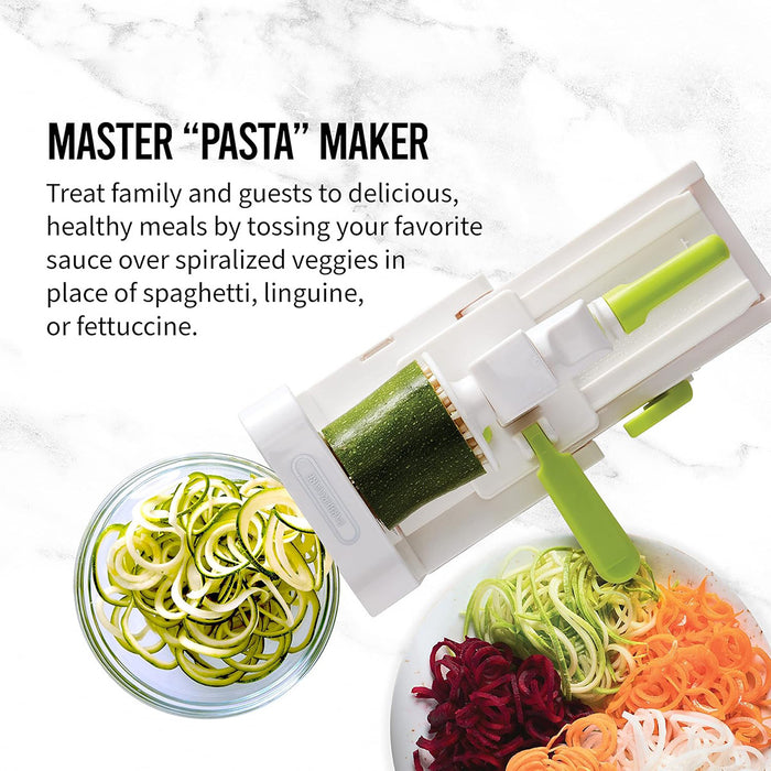 5-in-1 Manual Vegetable Slicer, Spiral Cutter, Grater, Shredder