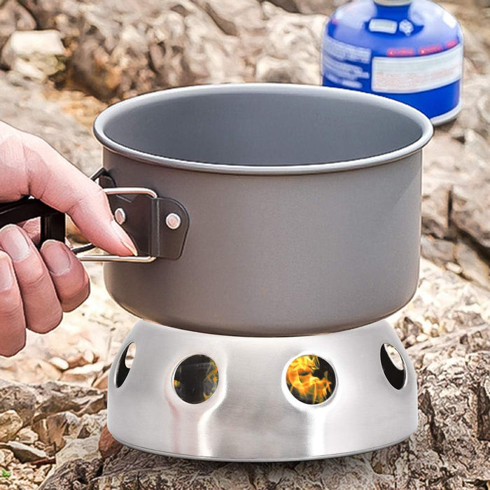 Portable Practical Stainless Steel Alcohol Stove, 2pcs