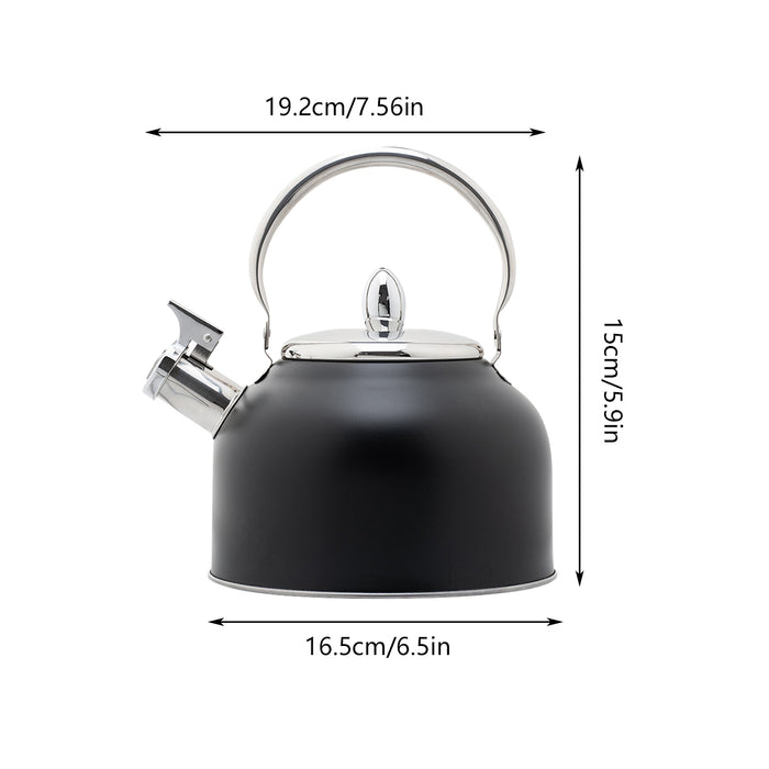 Stainless Steel Black Whistling Kettle