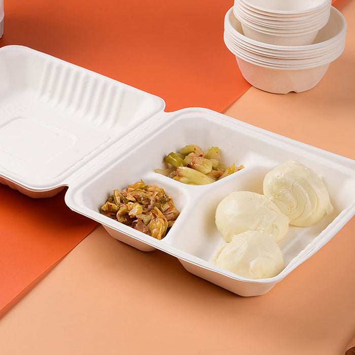 Disposable Degradable Packing Box, 235x230x80mm,100 pack