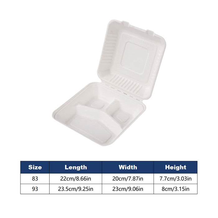 Disposable Degradable Packing Box, 235x230x80mm,100 pack