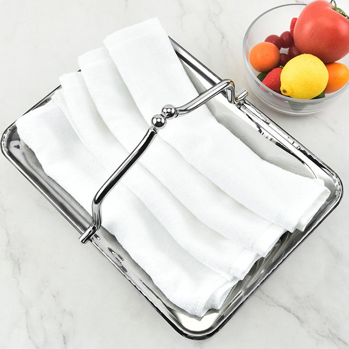 Stainless Steel Serving Tray with Handle