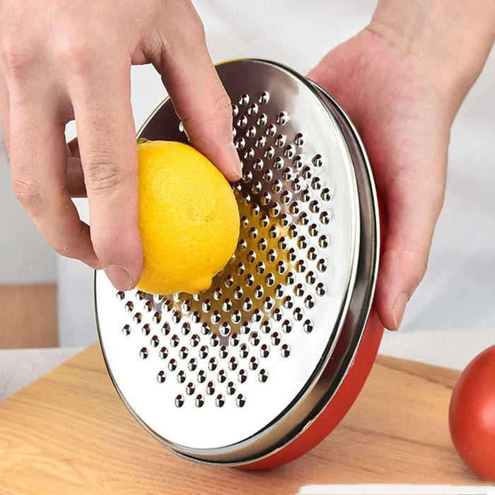 Stainless Steel Kitchen Cheese Grater with Container