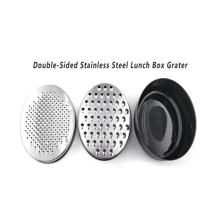 Stainless Steel Kitchen Cheese Grater with Container