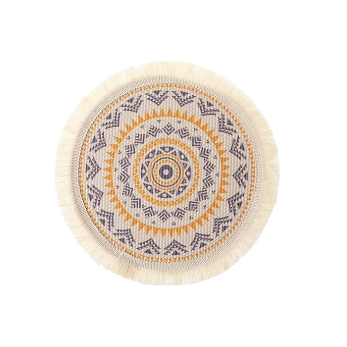 Round Fabric Placemats, 2pcs