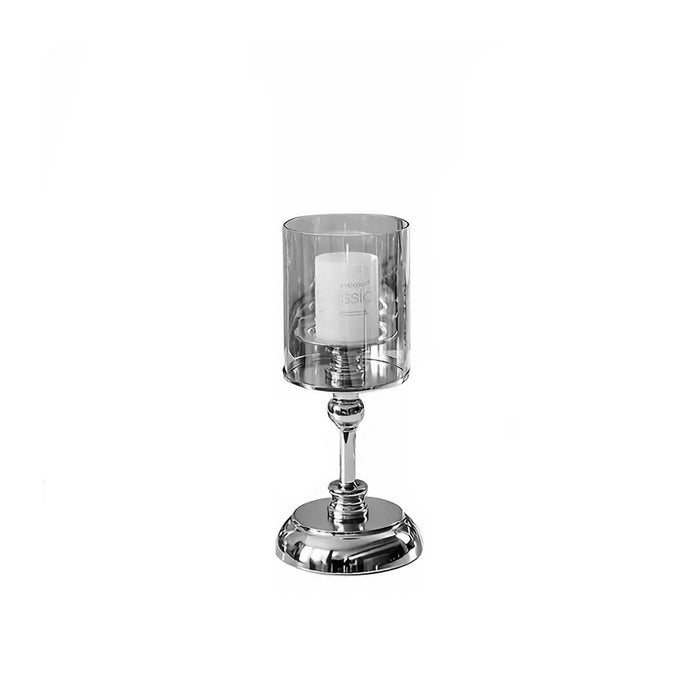 Metal Glass Candlestick Holder, Small size