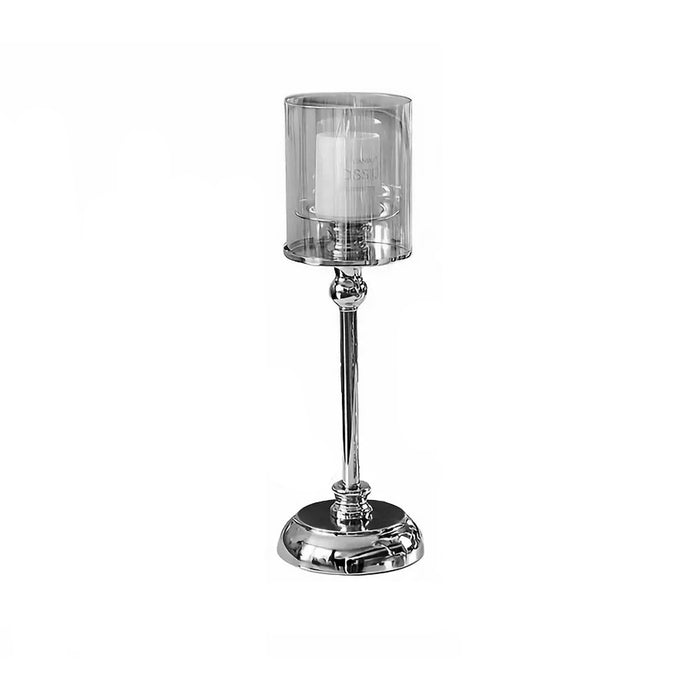 Metal Glass Candlestick Holder, Large size
