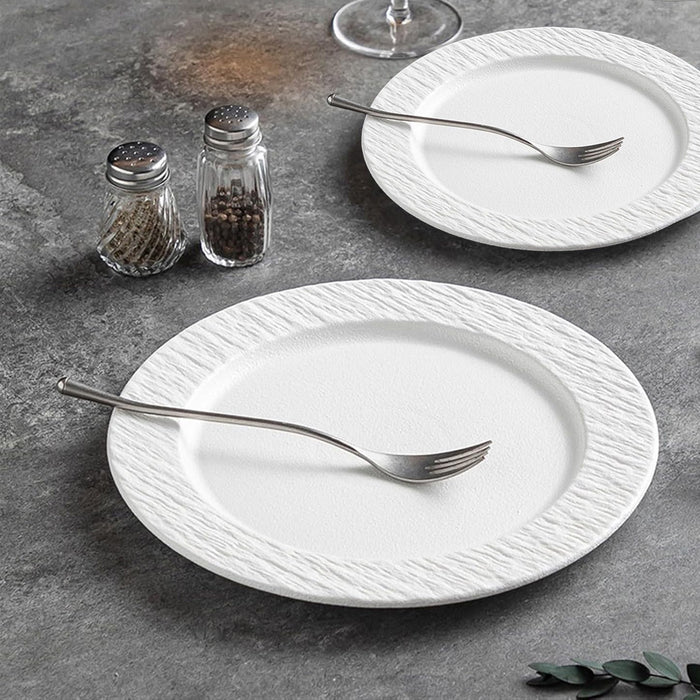 215mm White Ceramic Plate