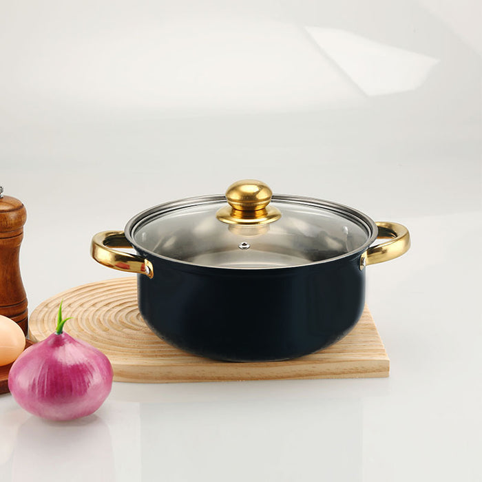 Black Stainless Steel Cookware Set