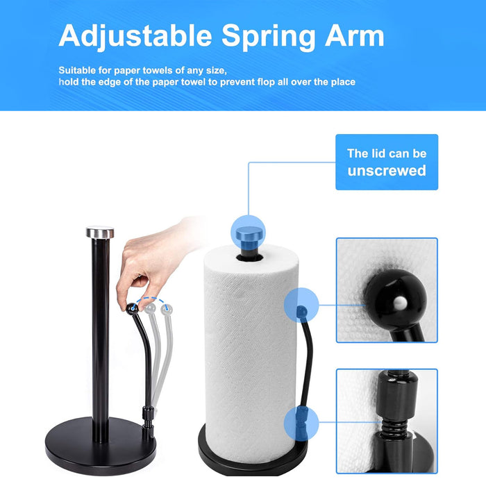 Paper Towel Holder for Restaurant, Black