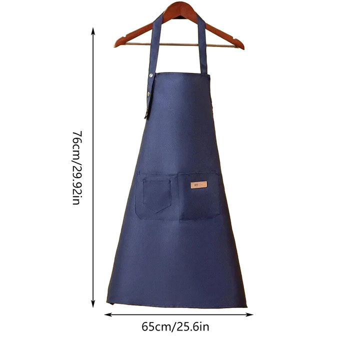 Cafe Restaurant Kitchen Apron, Dark Blue
