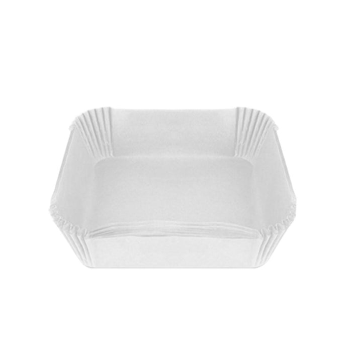 White Disposable Square Air Fryer Paper Liner, 170mm, 100pack