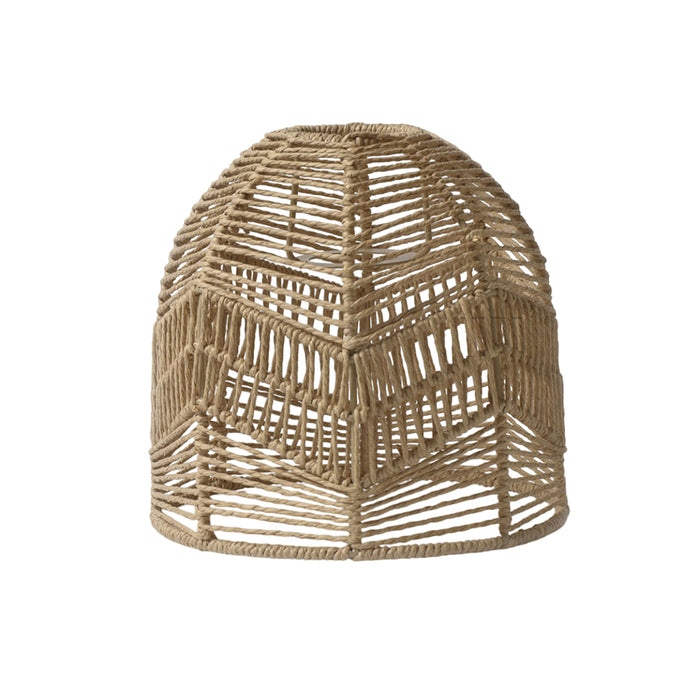 Brown Paper Rope Pendant Light Rattan Lamp, 60x190x190mm