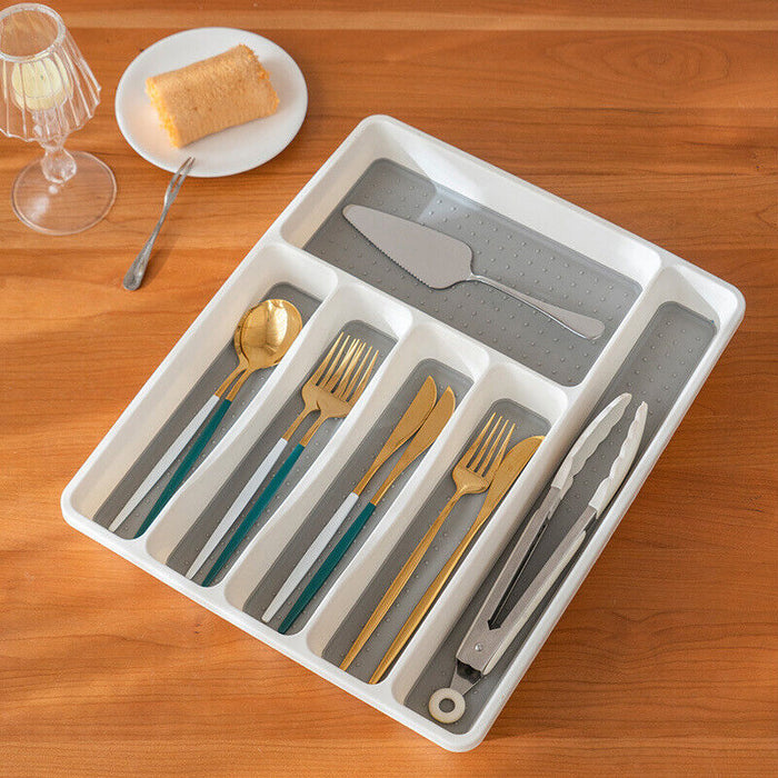 White Kitchen Cutlery Tray Drawer, 285x320x50mm