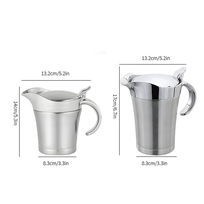 Stainless Steel Steak Gravy Boat, 132x83x140mm
