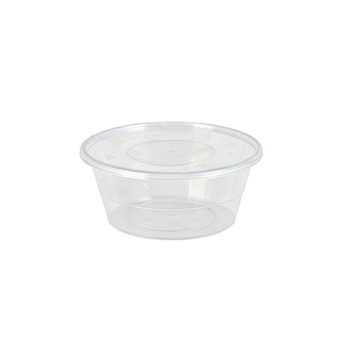 Round Transparent Takeout Box with Lid, 146x65mm