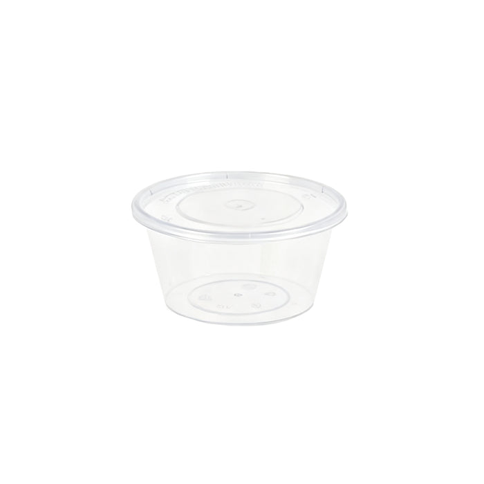 Round Transparent Takeout Box with Lid, 116x57mm