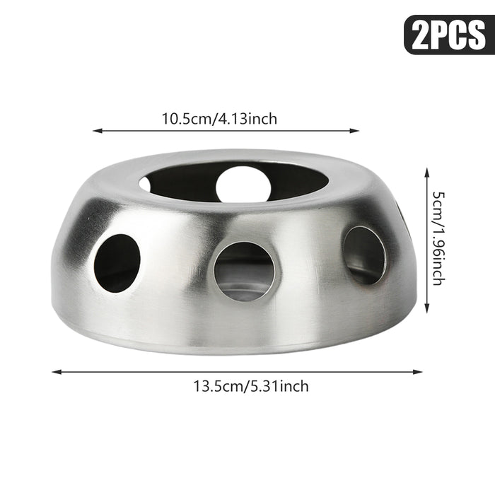 Portable Practical Stainless Steel Alcohol Stove, 2pcs