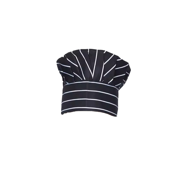 Restaurants Chef Hat, Black & White Stripes