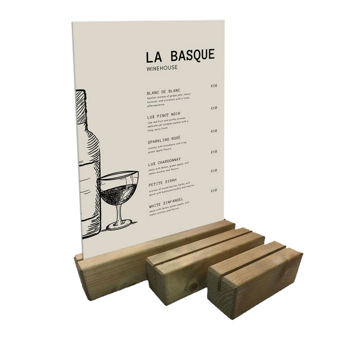 4 Restaurnat-Menu Holders