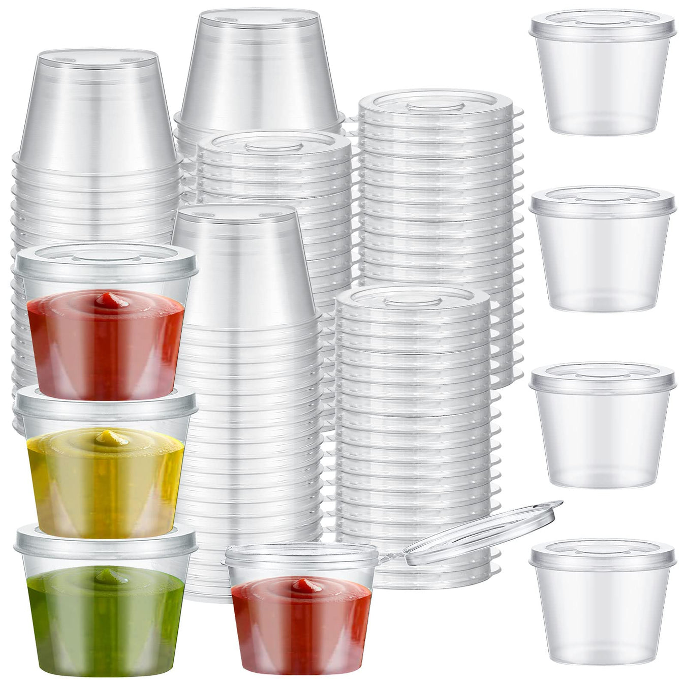 4 Restaurant-Sauce & Portion Cups