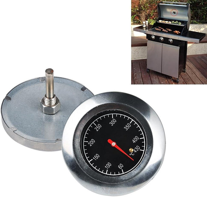 BBQ Smoker Grill Thermometer Gauge Stainless Steel