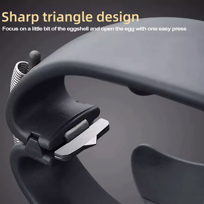 2-in-1 Egg Cracker Opener with Egg White Separator 304 Stainless Steel ABS 21.9 cm
