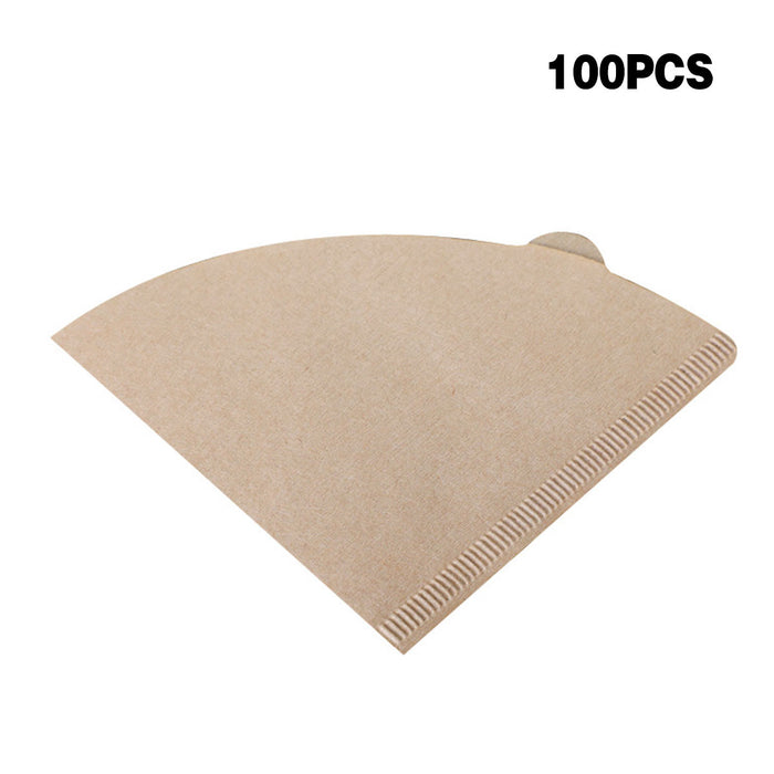 100 Pcs Conical Coffee Filter Paper Virgin Wood Pulp