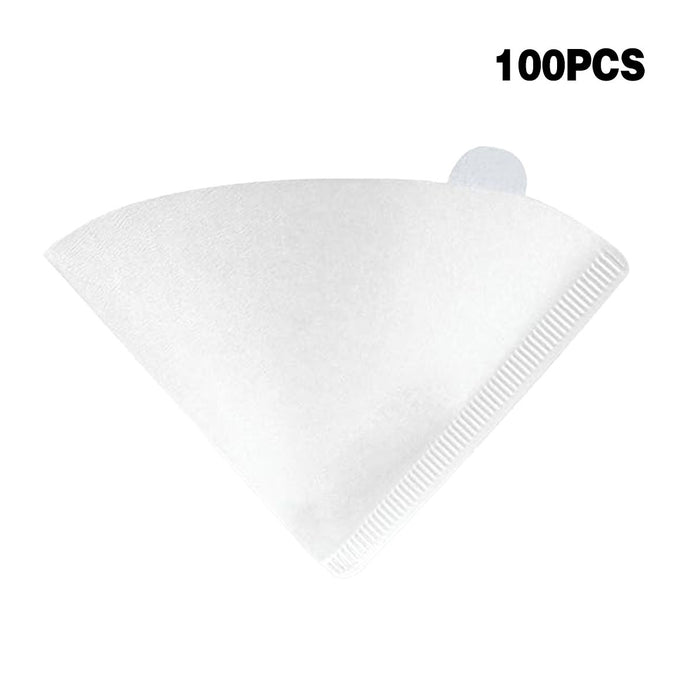 100 Pcs Conical Coffee Filter Paper Virgin Wood Pulp