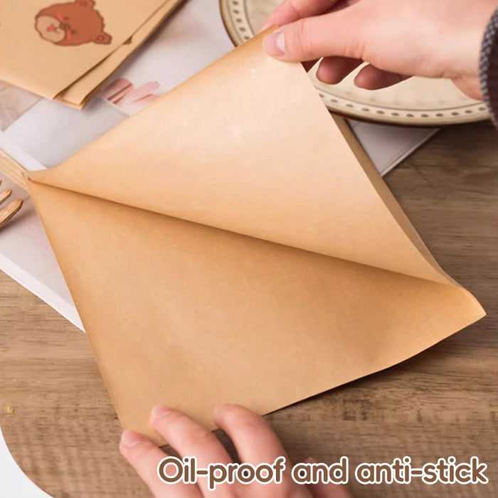 50 PCS Sandwich Disposable Paper Bags Food Grade Oil Proof Food Storage Packing