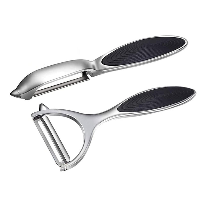 2 Pcs Stainless Steel Peeler Set with Swivel Blades