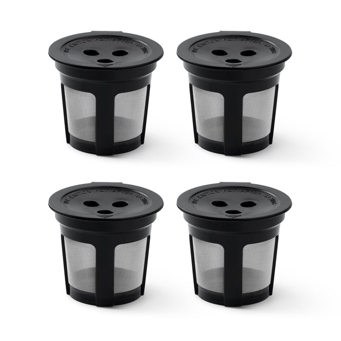 4 Pcs Reusable K-Cup Capsules Three-Hole for Ninja Dual Brew