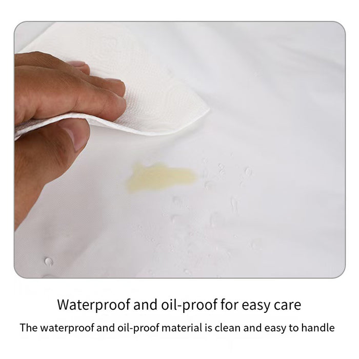 10 Pcs Round PEVA Tablecloths Waterproof Oil-Resistant 213 cm
